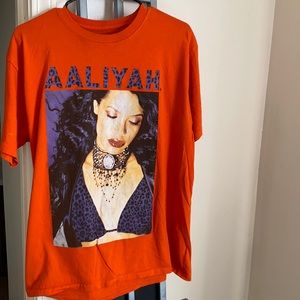 Orange AALIYAH tee